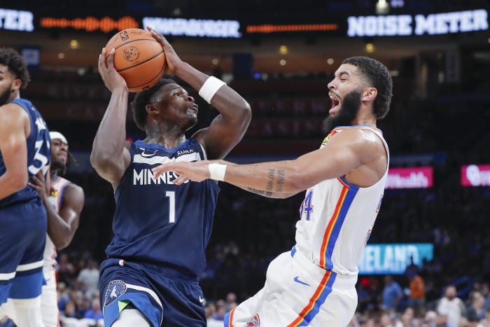 Oklahoma City Thunder forward Kenrich Williams (34)